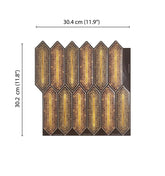 Yellow Hexagon Peel And Stick Wall Tile | Kitchen Backsplash Tiles | Self Adhesive Tiles For Home Décor